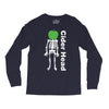 ciderhead cider drinking skeleton and apple Long Sleeve Shirts