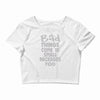 bad things small packages girls Crop Top