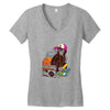 monocromatico Women's V-Neck T-Shirt