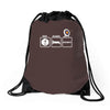 eat sleep archery Drawstring Bags