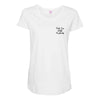 kale'em with kindness pocket Maternity Scoop Neck T-shirt