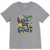 i'm just here for the beads V-Neck Tee