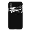 married since 2015   mens funny wedding marriage iPhoneX Case