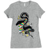 many colors  snake Ladies Fitted T-Shirt
