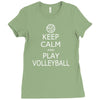 keep calm &amp; play volleyball Ladies Fitted T-Shirt