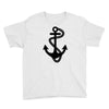 anchor sailor t shirt fashion cross top tee nautical tshirt retro tatt Youth Tee