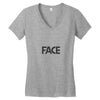 face Women's V-Neck T-Shirt