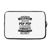 Super Cool Pop Pop Of A Freaking Awesome Granddaughter Laptop sleeve