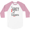 I Wear Grey For My Grandpa (Brain Cancer Awareness) 3/4 Sleeve Shirt