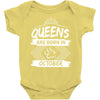 Queens Are Born In October Baby Onesie