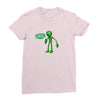 green man dance says hello 2018 Ladies Fitted T-Shirt