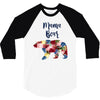 mama bear floral 3/4 Sleeve Shirt