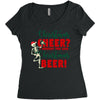 christmas cheer i thought you said christmas beer Women's Triblend Scoop T-shirt