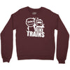 i like trains Crewneck Sweatshirt