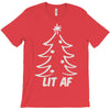 lit af christmas tree T-Shirt