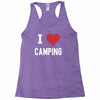 i love camping! Racerback Tank
