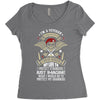 I'm A Veteran Granddad T Shirt Women's Triblend Scoop T-shirt