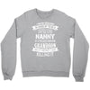 Super Cool Nanny Of A Freaking Awesome Grandson Crewneck Sweatshirt