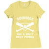 diamonds are a girls best friend girls softball shirt funny women spor Ladies Fitted T-Shirt