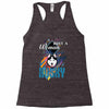 who loves husky Racerback Tank