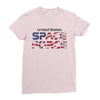 United States Space Force American Flag Ladies Fitted T-Shirt