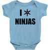 i heart ninjas Baby Onesie