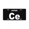cerium License Plate