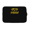 i don't give a schnitzel Laptop sleeve