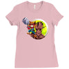 rocket raccoon Ladies Fitted T-Shirt