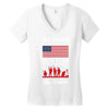Stand For The Flag We Kneel For The Fallen Women's V-Neck T-Shirt