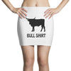 bull shirt funny small humor crude awesome beer tee cool geek nerd hum Mini Skirts