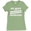 awesome husband Ladies Fitted T-Shirt