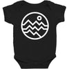 mountain bold (for dark) Baby Bodysuit