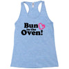Bun in the Oven with Heart Baby Girl Racerback Tank