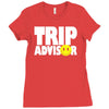 funny trip advisor Ladies Fitted T-Shirt