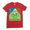 Bicycle Day t-shirt   1943 vintage (albert hofmann lsd) Ladies Fitted T-Shirt