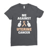 Me Against Uterine Cancer Ladies Fitted T-Shirt