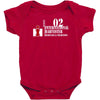 case ih farm center line Baby Bodysuit