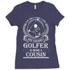 Golfer Cousin Ladies Fitted T-Shirt