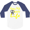 happy wife happy life 3/4 Sleeve Shirt