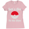 let's go to the gym Ladies Fitted T-Shirt