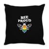 Bee proud Throw Pillow