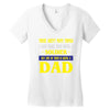 soldier dad Women's V-Neck T-Shirt