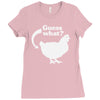 chicken butt Ladies Fitted T-Shirt