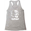 saw puppe horror Racerback Tank