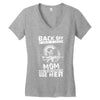 Back Of I Have A Crazy Mother And I am not Afraid To Use Her Women's V-Neck T-Shirt