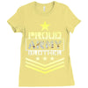 military, proud us army brother veteran u Ladies Fitted T-Shirt