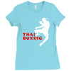 thai box boxe thailandese combattimento sport Ladies Fitted T-Shirt