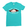 February Peeking Out Asian Baby Boy Ladies Fitted T-Shirt