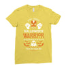 halloween warrior Ladies Fitted T-Shirt